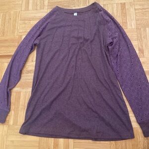 Purple Long Sleeve Women's Top
